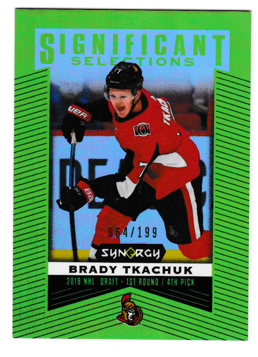 (image for) 2018-19 Synergy Significant Selections Green #SS13 Brady Tkachuk